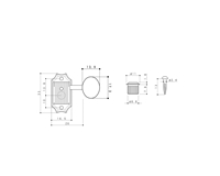 Kluson 3 Per Side Oval Button - Double Line Tuners  