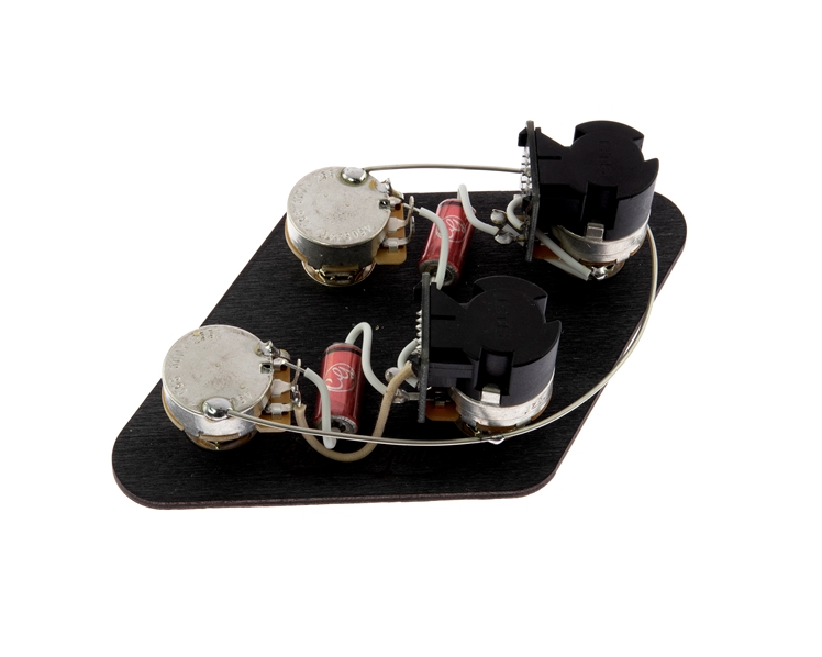 Pre-Wired Premium Vintage Paper in Oil Les Paul Coil Split/Phase Short Shaft Upgrade Kit