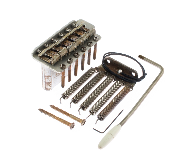 Callaham Vintage Strat Bridge Kit Left Handed EX Aged Finish