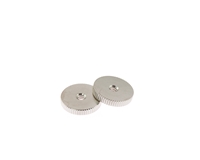 ABR-1 Thumbwheel Brass Fine Knurl Nickel