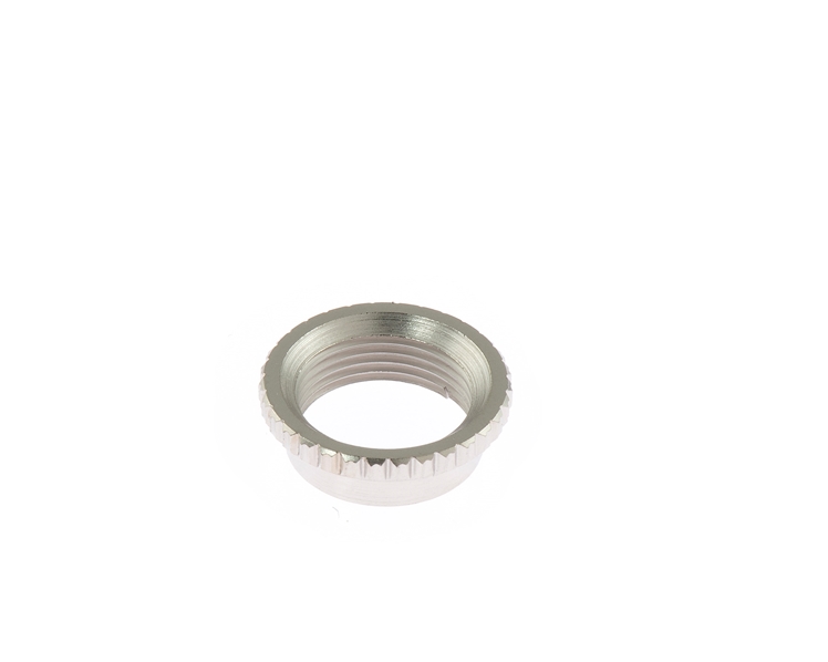 Deep Thread Coarse Knurled Nut for Switchcraft Toggle Nickel