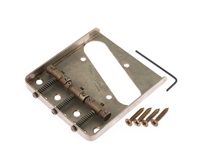 De-Shined Gotoh Tele Bridge Nickel with "In Tune" Brass Saddles BS-TC1N