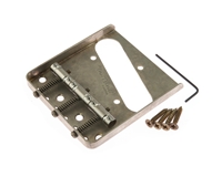 De-Shined Gotoh Tele Bridge Nickel With "In Tune" Titanium Saddles TI-TC1N