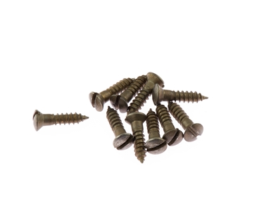 Vintage Relic De-Shined Strat/Tele Pickguard Screws Slot Head
