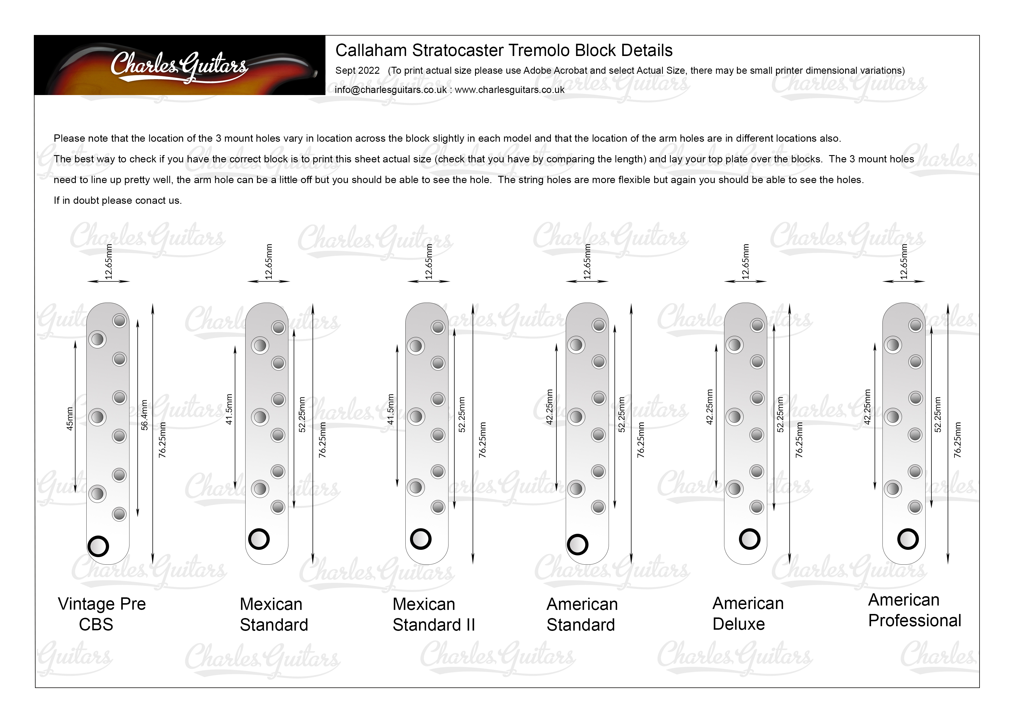 Callaham Stratocaster Tremolo Block Details BIG