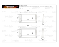 Humbucker Mounting Rings Black Flat or Curved